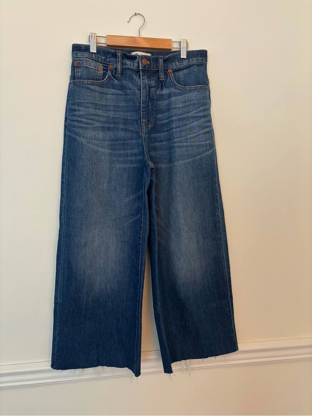 Madewell Wide-Leg High-Rise Jeans in Medium Blue Wash